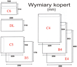 Koperta E4 (280x400) rozszerzana, szara
