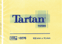 Karteczki samoprzylepne TARTAN 76x102 żółte